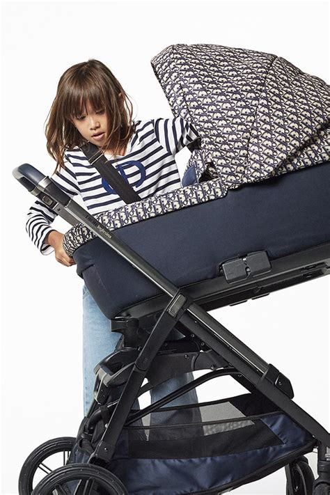 dior stroller|dior toile baby stroller.